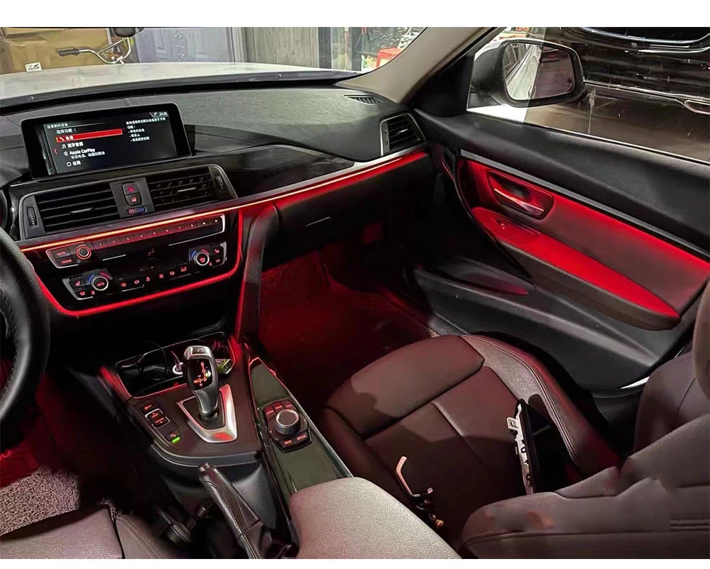 For BMW 3 Series 4 Series 3GT F30 F35 2013-2019 F chassis11-color Ambient light through central control Atmosphere LED strip
For BMW 3 Series 4 Series 3GT F30 F35 2013-2019 F chassis11-color Ambient light through central control Atmosphere LED strip