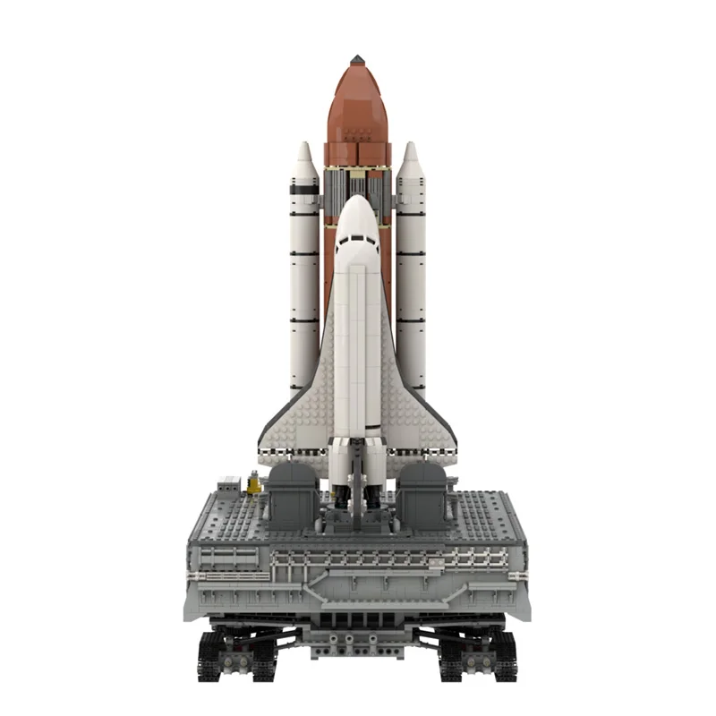 

MOC Space Shuttle Launch Platform Center Spaceship Building Block Space Series Model DIY Device Bricks Rocket Kids Birthday Toys