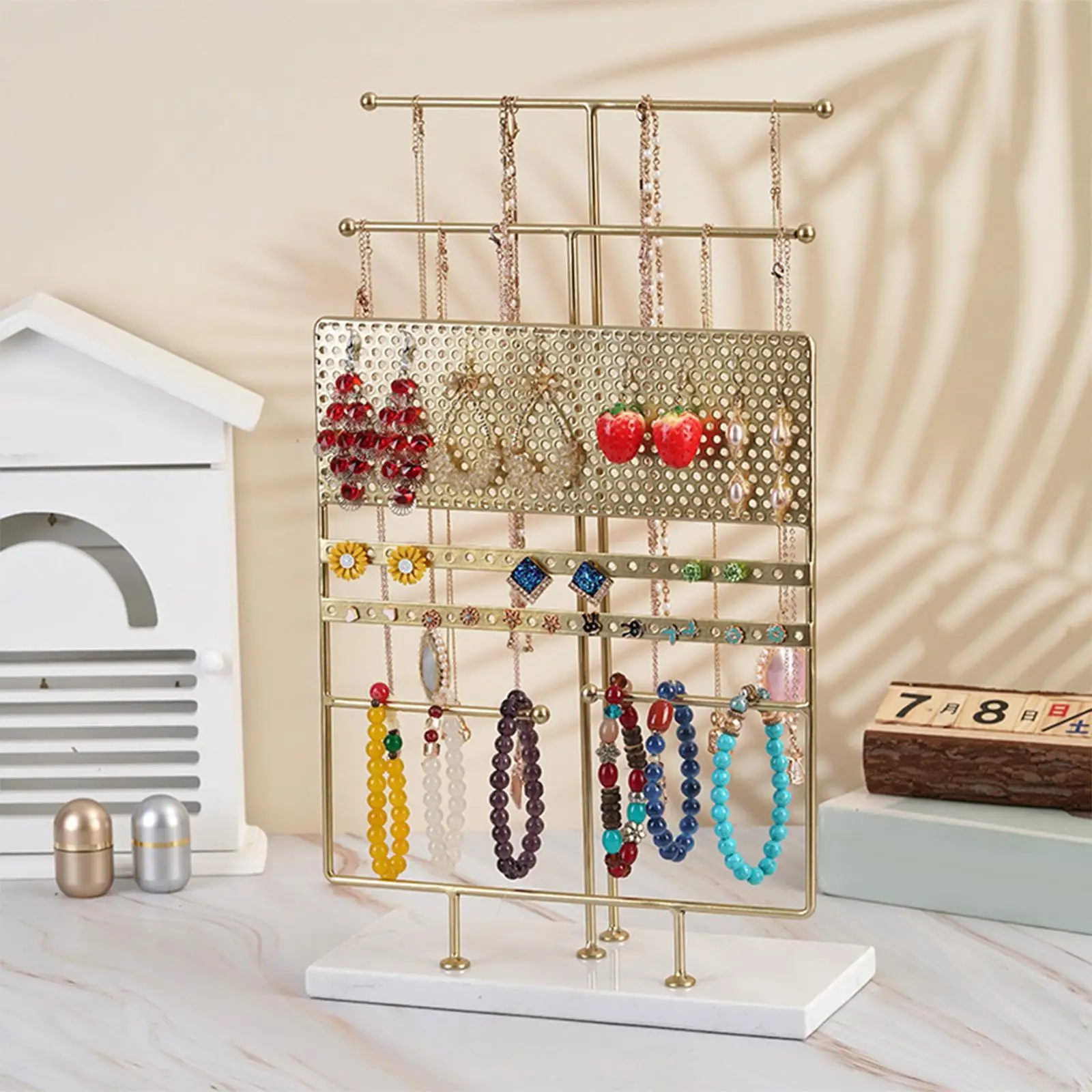 Jewelry Stand Organizer Multi Layers Necklace Hanging Fashion Earring Display Tray for Jewelry Props
Jewelry Stand Organizer Multi Layers Necklace Hanging Fashion Earring Display Tray for Jewelry Props