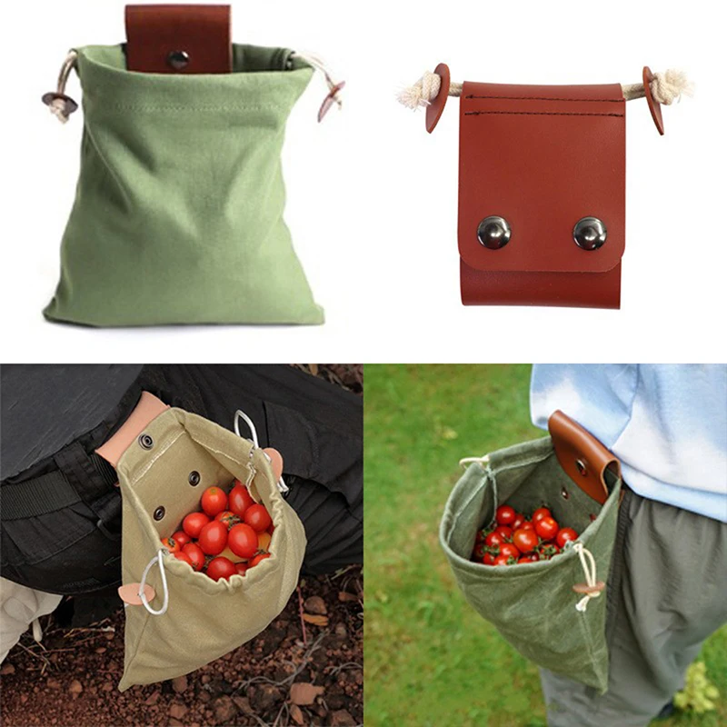Portable Outdoor Foraging Bag Fruit Picking Pouch Collapsible Berry Puch Storage Leather Bushcraft Canvas Bag Hiking Camping
Portable Outdoor Foraging Bag Fruit Picking Pouch Collapsible Berry Puch Storage Leather Bushcraft Canvas Bag Hiking Camping
