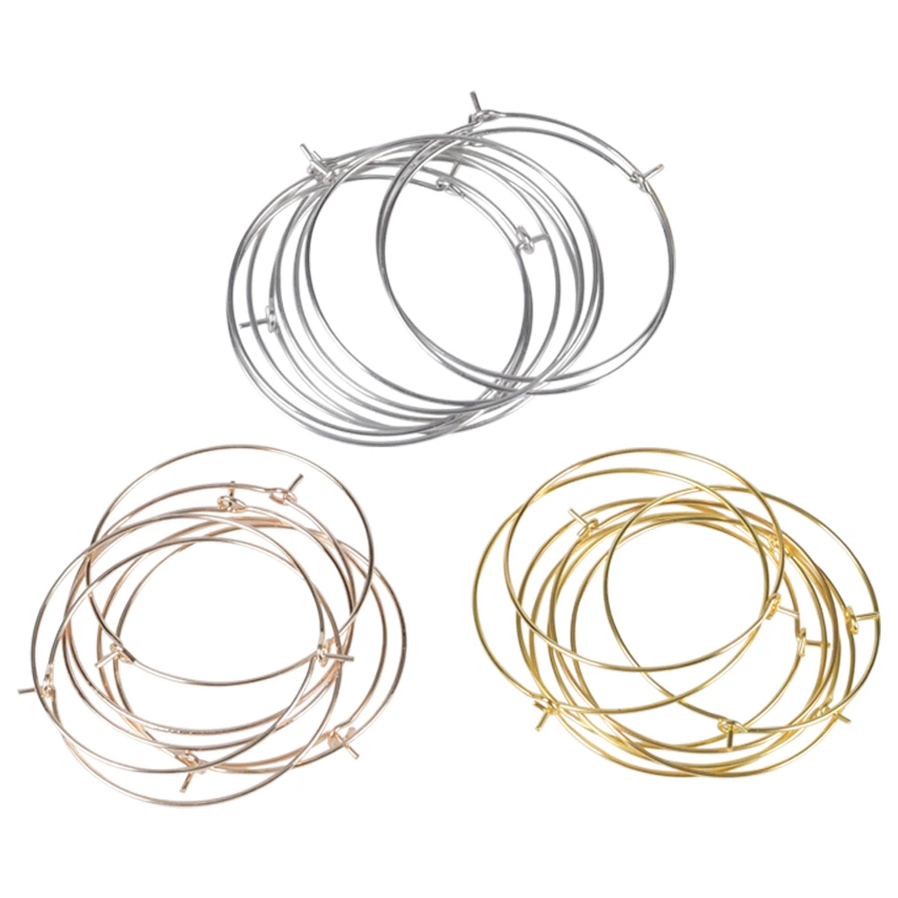 50Pcs/Lot Hoops Earrings Circle Earwire Jewelry Findings Wires Hoops Earrings Supplies DIY Jewelry Making Accessories
50Pcs/Lot Hoops Earrings Circle Earwire Jewelry Findings Wires Hoops Earrings Supplies DIY Jewelry Making Accessories