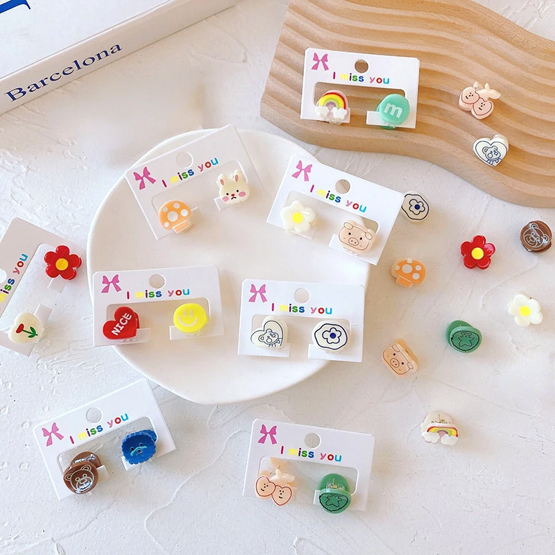 2pcs Children Cartoon Mini Hair Claws Candy Color Hair Clips for Girls Children Barrettes Headwear Baby Kids Hair Accessories 
2pcs Children Cartoon Mini Hair Claws Candy Color Hair Clips for Girls Children Barrettes Headwear Baby Kids Hair Accessories