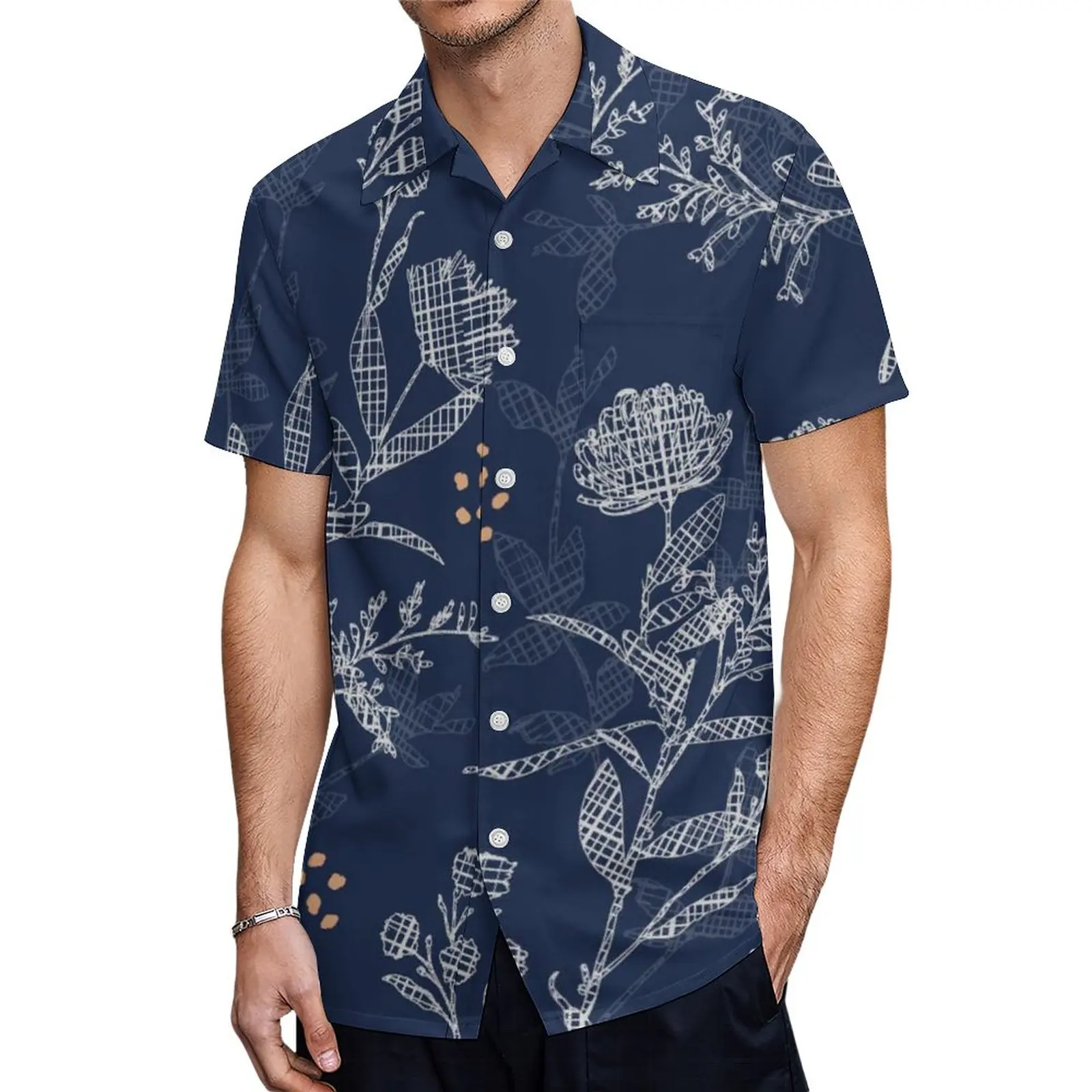 Футболка и Блузка мужская с коротким рукавом, Повседневная модная уникальная рубашка с принтом, с воротником-стойкой, для морской улицы, на лето 
Футболка и Блузка мужская с коротким рукавом, Повседневная модная уникальная рубашка с принтом, с воротником-стойкой, для морской улицы, на лето