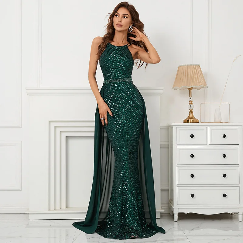 Sexy Green Sequined AliExpress Evening Dress Party Maxi Chiffon Train Women Beaded Long Ball Dress
Sexy Green Sequined AliExpress Evening Dress Party Maxi Chiffon Train Women Beaded Long Ball Dress