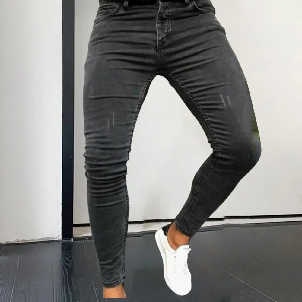 Stylish Male Jeans Ankle Tied Elastic Bottoms Skinny Leisure Jeans Fitness Pants Men Trousers Streetwear
Stylish Male Jeans Ankle Tied Elastic Bottoms Skinny Leisure Jeans Fitness Pants Men Trousers Streetwear