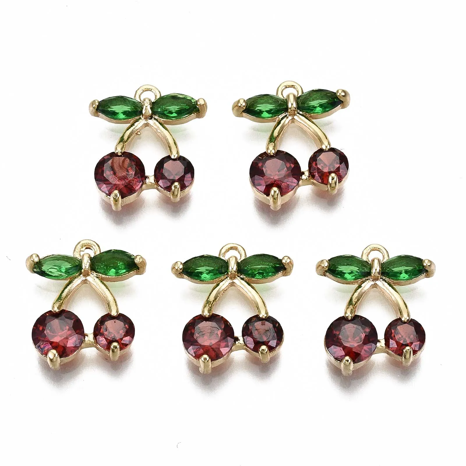 50pcs Fruit Brass Glass Pendants Cherry Strawberry Necklace Earrings Charms for DIY Jewelry Handmade Findings
50pcs Fruit Brass Glass Pendants Cherry Strawberry Necklace Earrings Charms for DIY Jewelry Handmade Findings