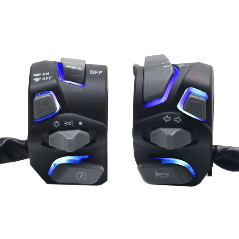 Универсальный переключатель на руль мотоцикла LMoDr, звуковой сигнал поворота 7/8 дюйма, 22 мм, светодиодная подсветка, сигнальная фара
Универсальный переключатель на руль мотоцикла LMoDr, звуковой сигнал поворота 7/8 дюйма, 22 мм, светодиодная подсветка, сигнальная фара