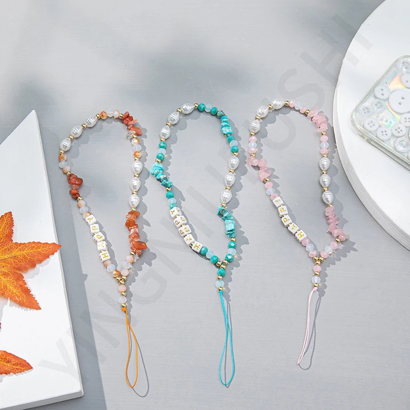 Gravel Pearl Beads Mobile Phone Chain Women Girls Charm Jewelry Cellphone Strap Anti-Lost Lanyard Phone Case Keychain Cord
Gravel Pearl Beads Mobile Phone Chain Women Girls Charm Jewelry Cellphone Strap Anti-Lost Lanyard Phone Case Keychain Cord