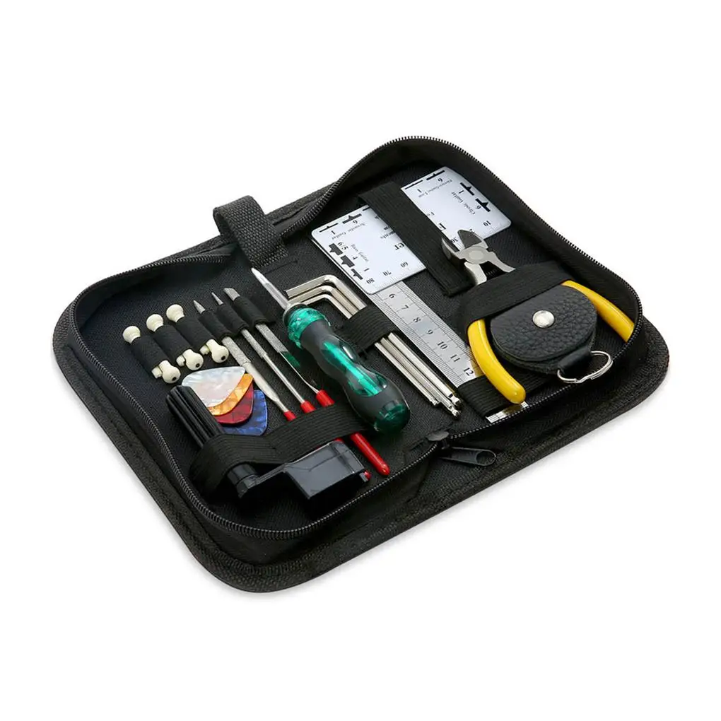 Practical Metal Durable Guitar Repairing Tool Kit Stainless Steel Wear-resistant Tuning Wrench Guitar String Changing Set
Practical Metal Durable Guitar Repairing Tool Kit Stainless Steel Wear-resistant Tuning Wrench Guitar String Changing Set