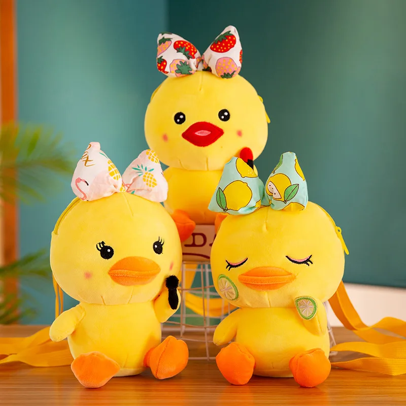 Little yellow duck doll cartoon makeup duck backpack plush bag women's shoulder diagonal bag kawaii plush kid's backpack girl 
Little yellow duck doll cartoon makeup duck backpack plush bag women's shoulder diagonal bag kawaii plush kid's backpack girl