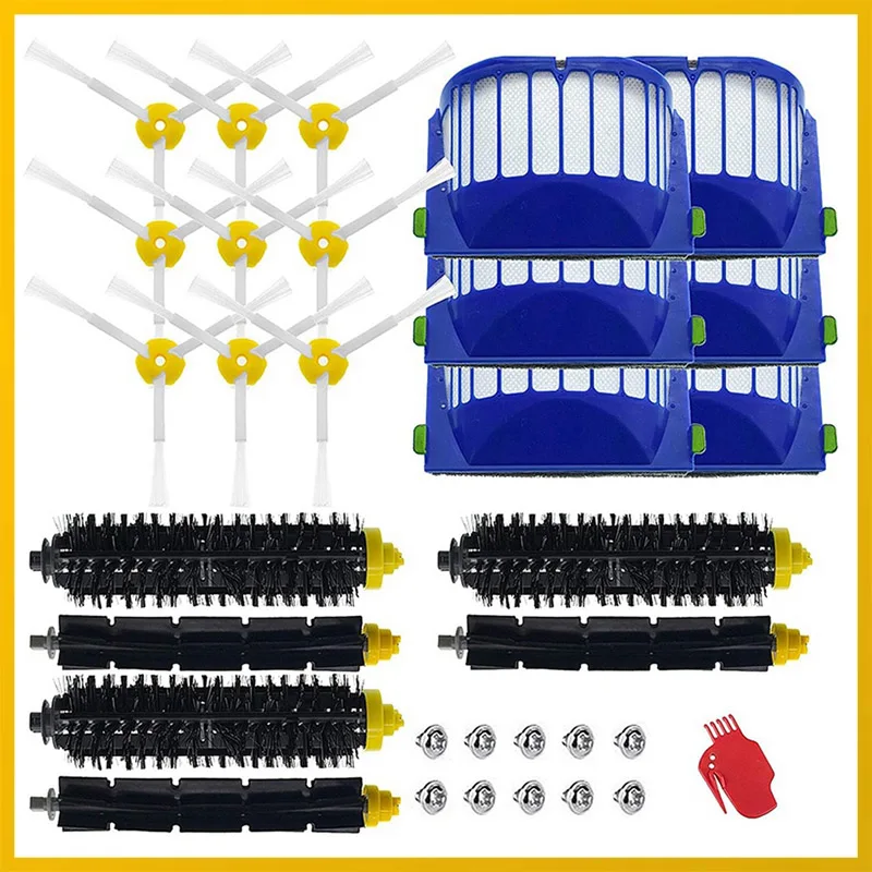 HOT!-Replacement Accessory Kit for IROBOT Roomba 600 Series 690 680 660 650 (Not for 645 655) 500 Series 595 585 564 Spare Parts
HOT!-Replacement Accessory Kit for IROBOT Roomba 600 Series 690 680 660 650 (Not for 645 655) 500 Series 595 585 564 Spare Parts