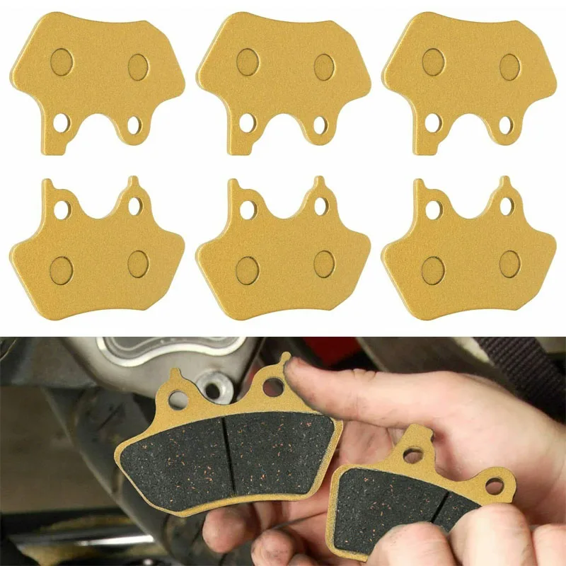 2 Front & 1 Rear Brake Pads FA400 Fit For Harley Davidson 2000-2007 V-Pads FLHT/FLHTi -3 Set
2 Front & 1 Rear Brake Pads FA400 Fit For Harley Davidson 2000-2007 V-Pads FLHT/FLHTi -3 Set