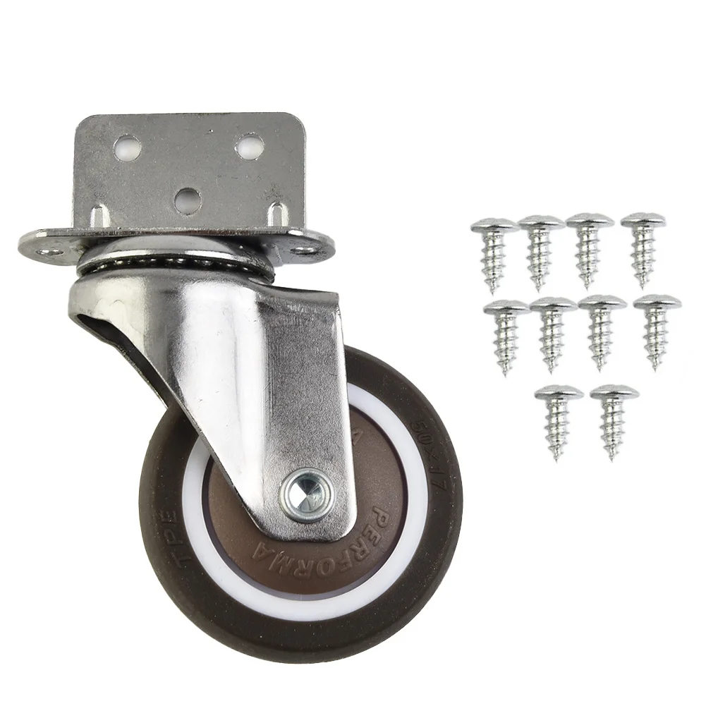 1pcs Heavy Duty Casters 20kg Mute Swivel Wheels For Moving Furniture Chair Crib TPE Rubber + Metal High Elastic TPE Casters
1pcs Heavy Duty Casters 20kg Mute Swivel Wheels For Moving Furniture Chair Crib TPE Rubber + Metal High Elastic TPE Casters