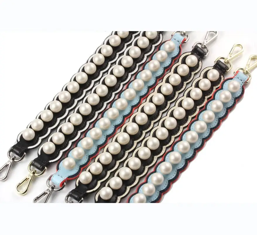 Top Quality Real Calf Leather Bag Handle Strap For Lady Handbag Women Wavy Shape With Pearl Deco
Top Quality Real Calf Leather Bag Handle Strap For Lady Handbag Women Wavy Shape With Pearl Deco