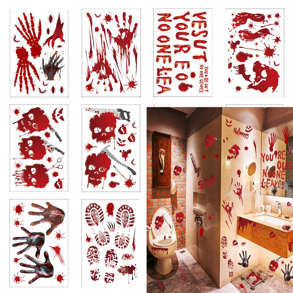 Halloween House Decoration Bloody Handprint Footprint Halloween Window Cling Poster Stickers for Wall Floor Window Bathroom
Halloween House Decoration Bloody Handprint Footprint Halloween Window Cling Poster Stickers for Wall Floor Window Bathroom