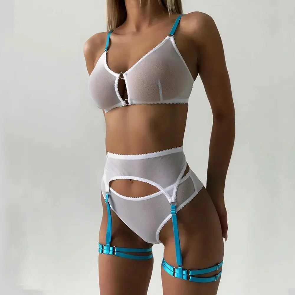 Sexy Women's Lingerie 2022 Summer New Fashion Comfortable Breathable Transparent Mesh Slim Fit Exotic Underwear 3Piece Set
Sexy Women's Lingerie 2022 Summer New Fashion Comfortable Breathable Transparent Mesh Slim Fit Exotic Underwear 3Piece Set