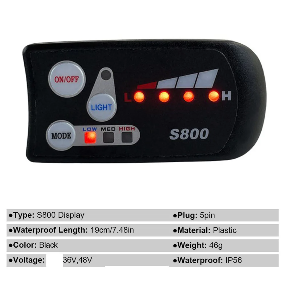 Control Your Ride with Precision 36/48V Sine Wave Controller Kit with S800 Display and Throttle for E Bike MTB
Control Your Ride with Precision 36/48V Sine Wave Controller Kit with S800 Display and Throttle for E Bike MTB