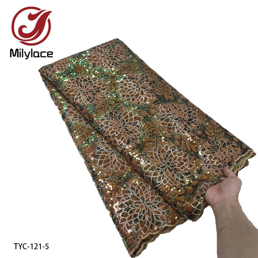 Hot Sale High Quality African Lace Fabric 2022 Lace Embroidered & Sequins Lace Fabric 5 Yards Wedding Dress TYC-121
Hot Sale High Quality African Lace Fabric 2022 Lace Embroidered & Sequins Lace Fabric 5 Yards Wedding Dress TYC-121