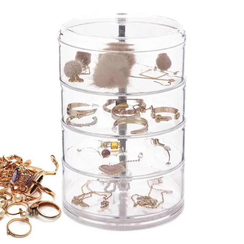 Rotating Jewelry Organizer Clear 4 Tier Jewelry Organizer 360 Degree Small Jewelry Box Earring Holder For Women Jewelry Storage
Rotating Jewelry Organizer Clear 4 Tier Jewelry Organizer 360 Degree Small Jewelry Box Earring Holder For Women Jewelry Storage