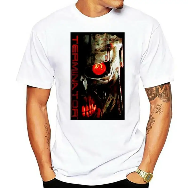 Мужская футболка Terminator с коротким рукавом, черный, красный глаз, стиль Харадзюку
Мужская футболка Terminator с коротким рукавом, черный, красный глаз, стиль Харадзюку