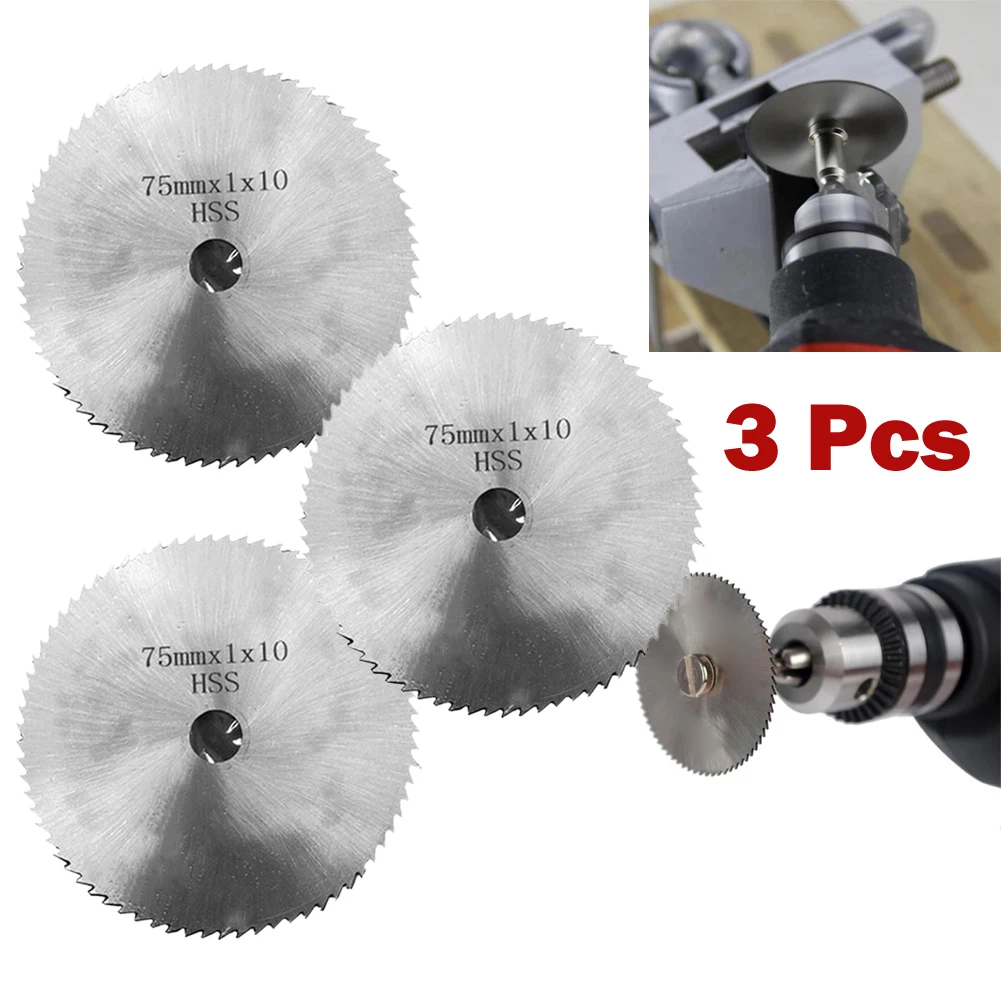 3Pcs 3'' HSS Mini Circular Saw Blade For Angle Grinder Cutting Wood Plastic Aluminum Metal Cutter Rotary Woodworking Tool
3Pcs 3'' HSS Mini Circular Saw Blade For Angle Grinder Cutting Wood Plastic Aluminum Metal Cutter Rotary Woodworking Tool