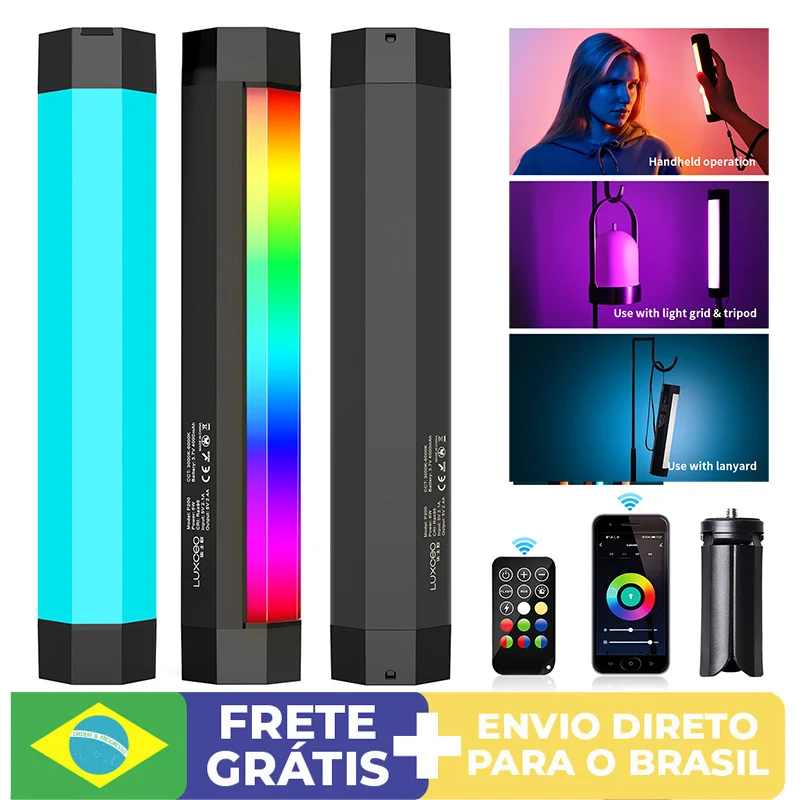 LUXCEO P200 LED Photography Light Handheld RGB Light Tube Stick Video soft Light APP Remote Control Studio Photo Product Lights
LUXCEO P200 LED Photography Light Handheld RGB Light Tube Stick Video soft Light APP Remote Control Studio Photo Product Lights