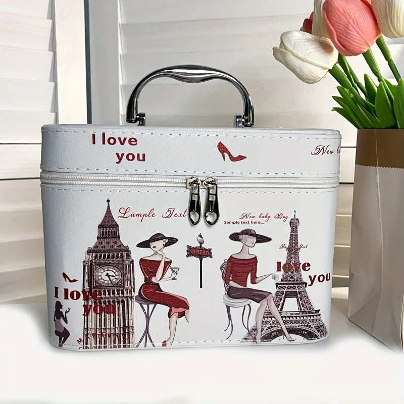 Travel Cosmetic Zipper Satchel Bag, Lightweight Versatile Storage Handbag, Multifunctional Toiletry Wash Bag
Travel Cosmetic Zipper Satchel Bag, Lightweight Versatile Storage Handbag, Multifunctional Toiletry Wash Bag