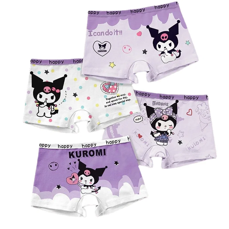 4Pcs Kawaii Sanrio Anime Kuromi Pants Cute Kids Briefs Cotton Skin-Friendly Baby Underwear Breathable Comfortable Boxer Panties
4Pcs Kawaii Sanrio Anime Kuromi Pants Cute Kids Briefs Cotton Skin-Friendly Baby Underwear Breathable Comfortable Boxer Panties