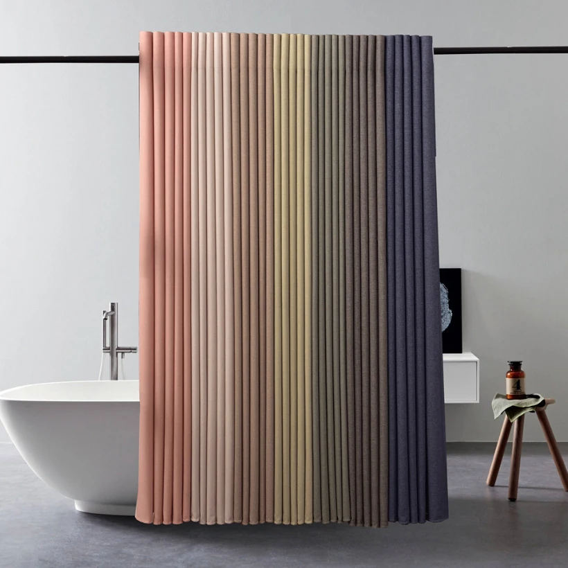 Lmitation Linen Waterproof and Mildew Proof Shower Curtain Pink Thickened Anti-Mold Suit Free Perforated Partition Curtain
Lmitation Linen Waterproof and Mildew Proof Shower Curtain Pink Thickened Anti-Mold Suit Free Perforated Partition Curtain
