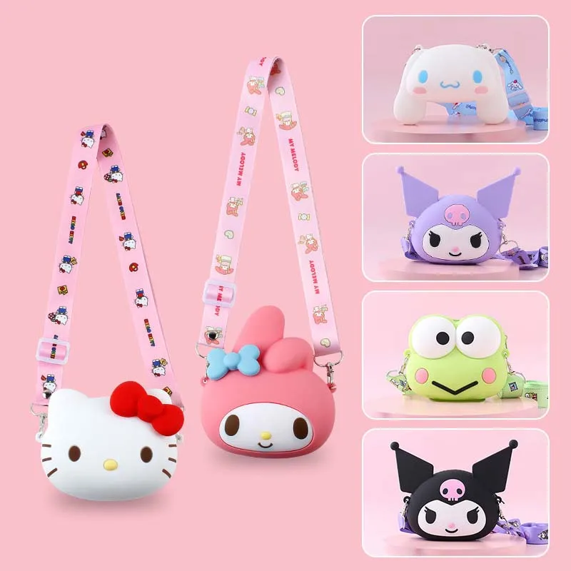 Sanrio Mymelody Kuromi Cinnamoroll HelloKitty Cute Cartoon Silicone Children Small Wallet One Shoulder Crossbody Storage Bag for
Sanrio Mymelody Kuromi Cinnamoroll HelloKitty Cute Cartoon Silicone Children Small Wallet One Shoulder Crossbody Storage Bag for