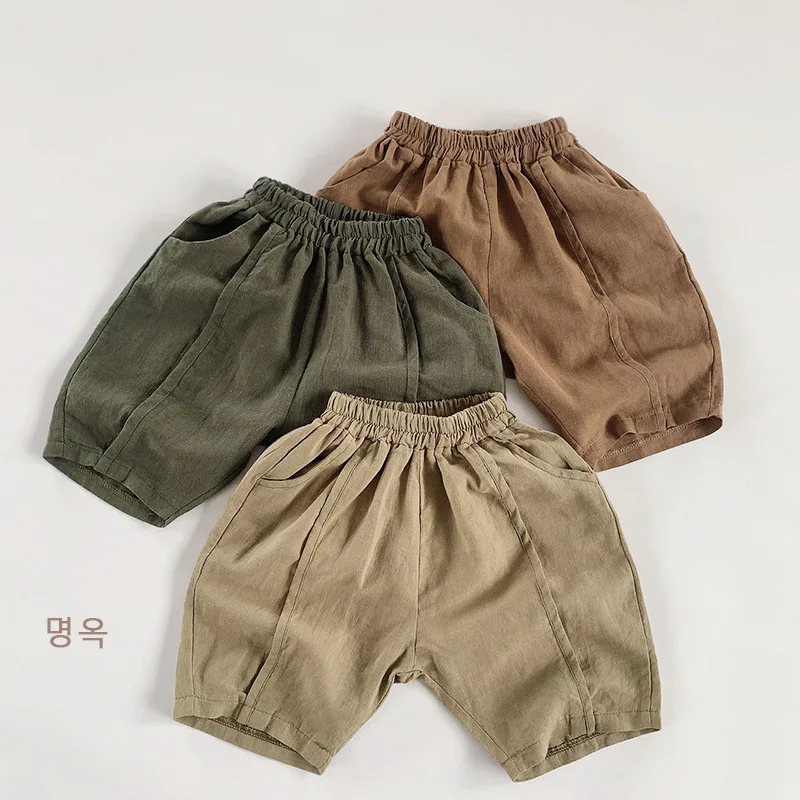 Cotton Linen Shorts 2022 Summer New Boys and Girls Thin Breathable Knee Length Pants Children
Cotton Linen Shorts 2022 Summer New Boys and Girls Thin Breathable Knee Length Pants Children