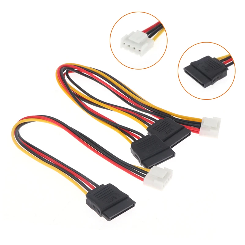 1pc 4Pin To SATA Power Cable For Hikvision DAHUA Mini VCR IP Camera CCTV Hard Disk Power One To One/One To Two VH3.96
1pc 4Pin To SATA Power Cable For Hikvision DAHUA Mini VCR IP Camera CCTV Hard Disk Power One To One/One To Two VH3.96
