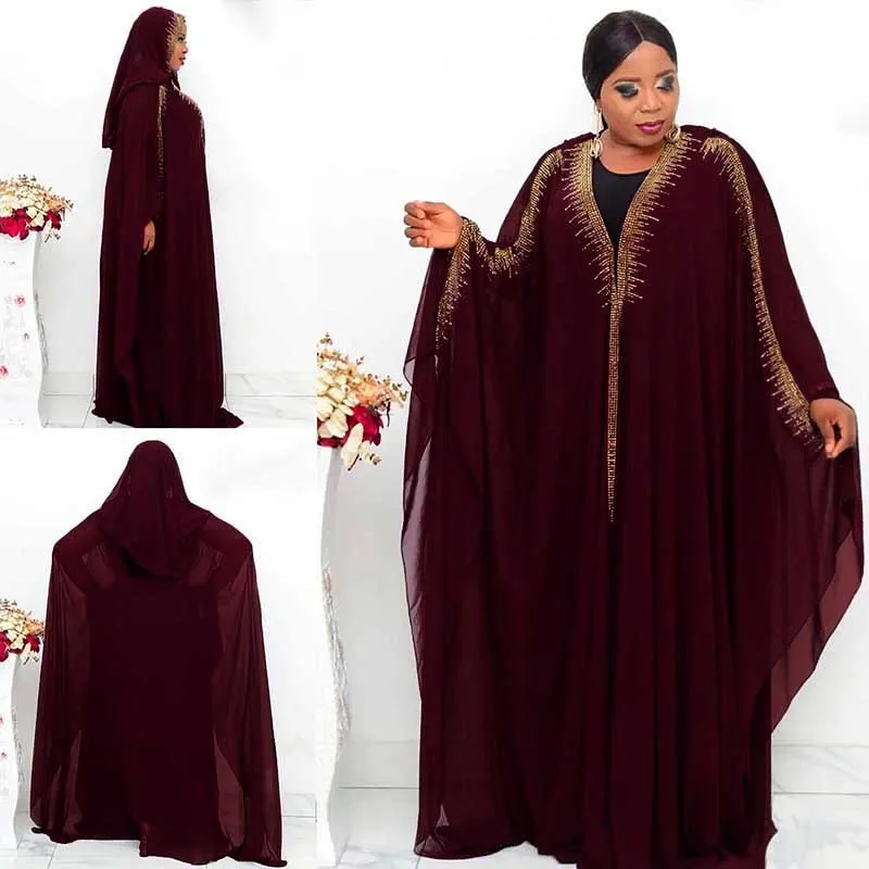 

Muslim Open Black Abayas For Women Dubai 2023 Turkey Islam Diamonds Hijab Dresses Large Size Afican Evening Party Long Robe Gown