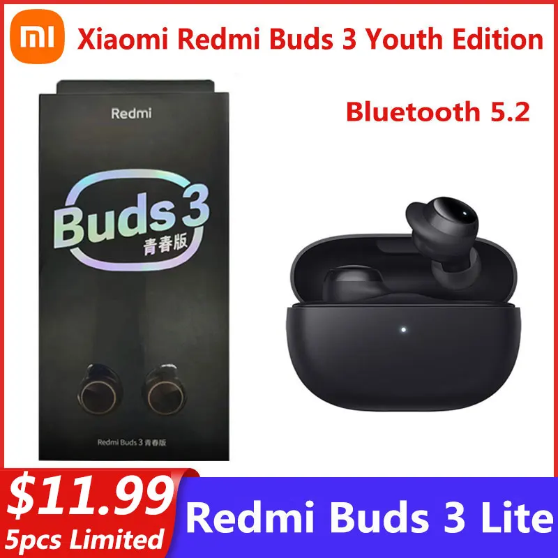 Беспроводные наушники Xiaomi Redmi Buds 3 Lite, TWS, Bluetooth 5,2, IP54, 18 часов автономной работы
Беспроводные наушники Xiaomi Redmi Buds 3 Lite, TWS, Bluetooth 5,2, IP54, 18 часов автономной работы