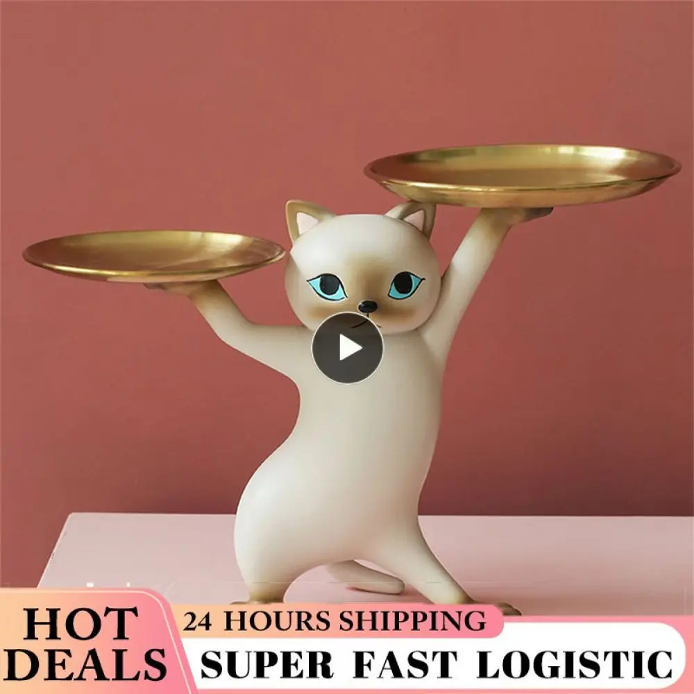 Resin Cat Tray Cute Cat Sculpture Environmentally Friendly Storage Sculpture Multifunctional Home Accessories Unique Design
Resin Cat Tray Cute Cat Sculpture Environmentally Friendly Storage Sculpture Multifunctional Home Accessories Unique Design