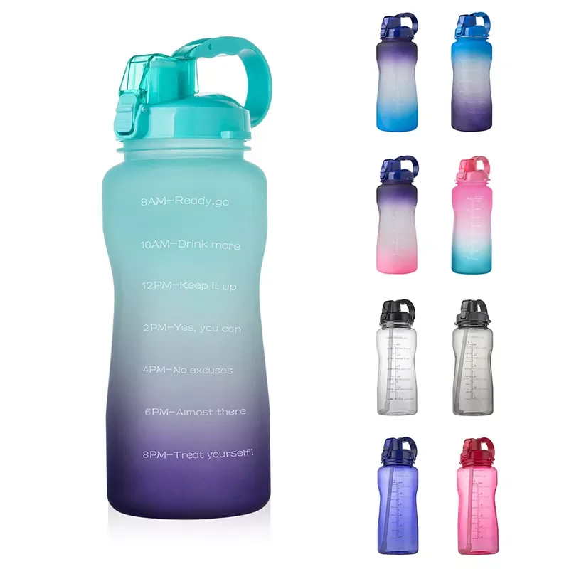 2022New 2L 3.8L Tritan Gallon Water Bottle Flip-Flop Motivational with Time Marker BPA Free Large Capacity Leakproof with Straw
2022New 2L 3.8L Tritan Gallon Water Bottle Flip-Flop Motivational with Time Marker BPA Free Large Capacity Leakproof with Straw