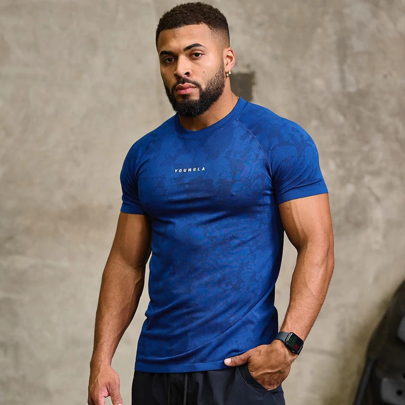 Summer Men's T-shirt Gym Sports Fitness Training Clothes Camouflage tight clothing Quick drying breathable elastic short sleeves
Summer Men's T-shirt Gym Sports Fitness Training Clothes Camouflage tight clothing Quick drying breathable elastic short sleeves
