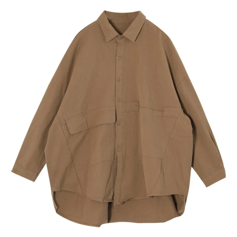Foreign Trade Japanese Original High-end Brand Women's Solid Color Big Pocket Vintage Loose Lapel Jacket Top
Foreign Trade Japanese Original High-end Brand Women's Solid Color Big Pocket Vintage Loose Lapel Jacket Top