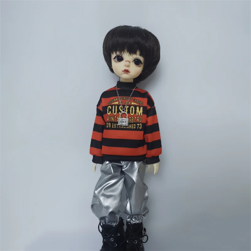 Одежда для куклы Bjd, аксессуары для 1/6 Yosd, повседневный полосатый свитер, брюки, девочки и мальчики, подарок «сделай сам»
Одежда для куклы Bjd, аксессуары для 1/6 Yosd, повседневный полосатый свитер, брюки, девочки и мальчики, подарок «сделай сам»