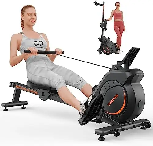 Rowing Machine 350 LB Weight Capacity - Foldable Rower for Home Use with LCD Monitor, Tablet Holder and Comfortable Seat Cushion
Rowing Machine 350 LB Weight Capacity - Foldable Rower for Home Use with LCD Monitor, Tablet Holder and Comfortable Seat Cushion