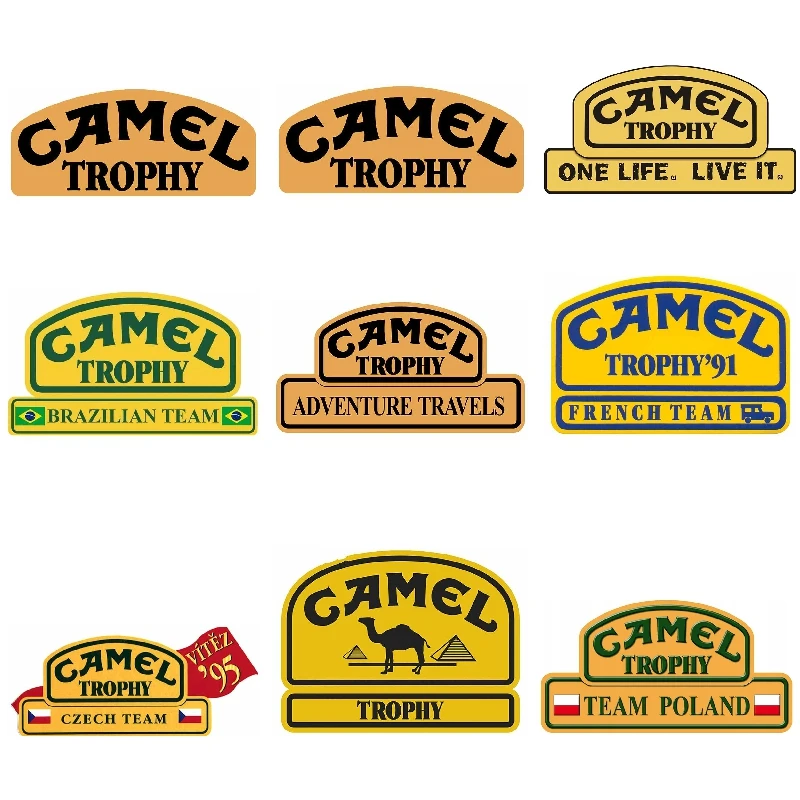 10 Sets Wholesale Classic Decorative Car Stickers Motorcycle Decals Camel Trophy Decal Creative Waterproof Sunscreen PVC Sticker 
10 Sets Wholesale Classic Decorative Car Stickers Motorcycle Decals Camel Trophy Decal Creative Waterproof Sunscreen PVC Sticker