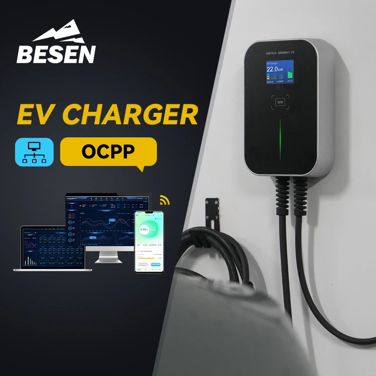 Manufacturer OEM OCPP 1.6J Wallbox RFID Card 22kW EV Wall Charger 32A EV Charging Station with Payment System
Manufacturer OEM OCPP 1.6J Wallbox RFID Card 22kW EV Wall Charger 32A EV Charging Station with Payment System