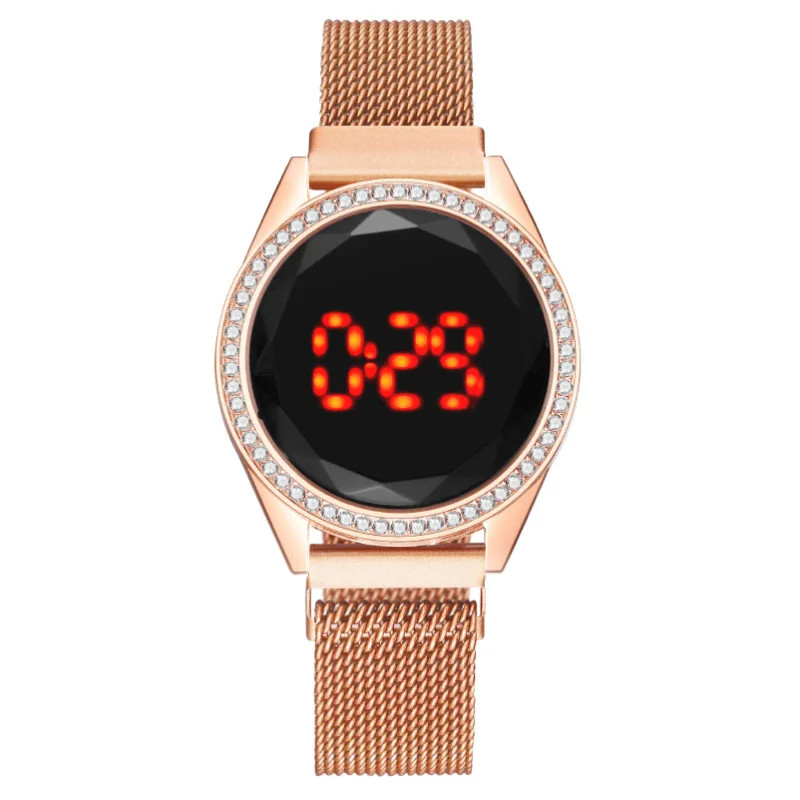 Fashion LED Digital Dial Brand Watch Women Casual Ladies Crystal Watch Luxury Steel Belt Wristwatches for Women Relogio Feminino
Fashion LED Digital Dial Brand Watch Women Casual Ladies Crystal Watch Luxury Steel Belt Wristwatches for Women Relogio Feminino