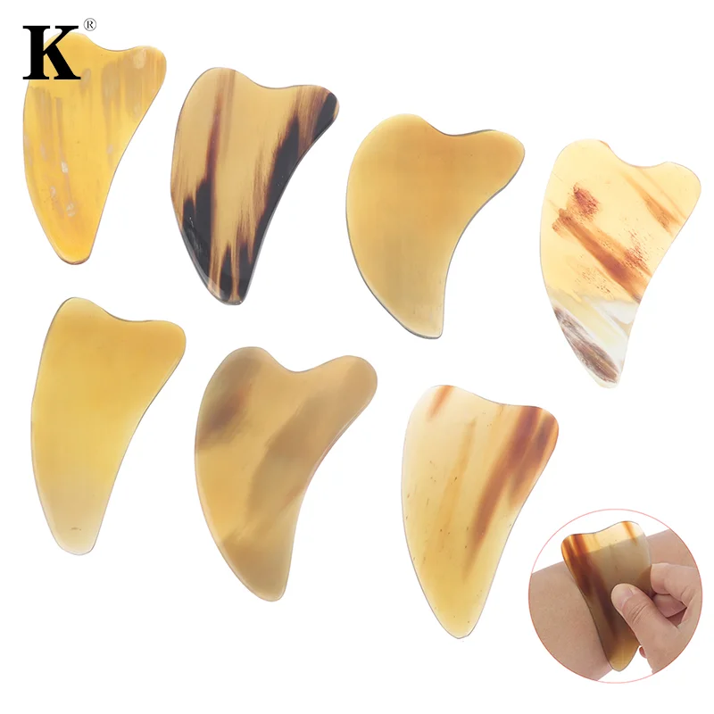 Gua Sha Board Gouache Scraper Natural Ox Horn Face Massager Facial Lift Neck Body Scraping Massage Beauty Tools Physical Therapy
Gua Sha Board Gouache Scraper Natural Ox Horn Face Massager Facial Lift Neck Body Scraping Massage Beauty Tools Physical Therapy
