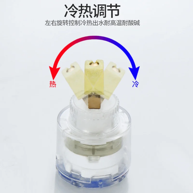 Washbasin kitchen faucet ceramic valve core single handle hot and cold shower mixing valve switch maintenance accessories 35
Washbasin kitchen faucet ceramic valve core single handle hot and cold shower mixing valve switch maintenance accessories 35