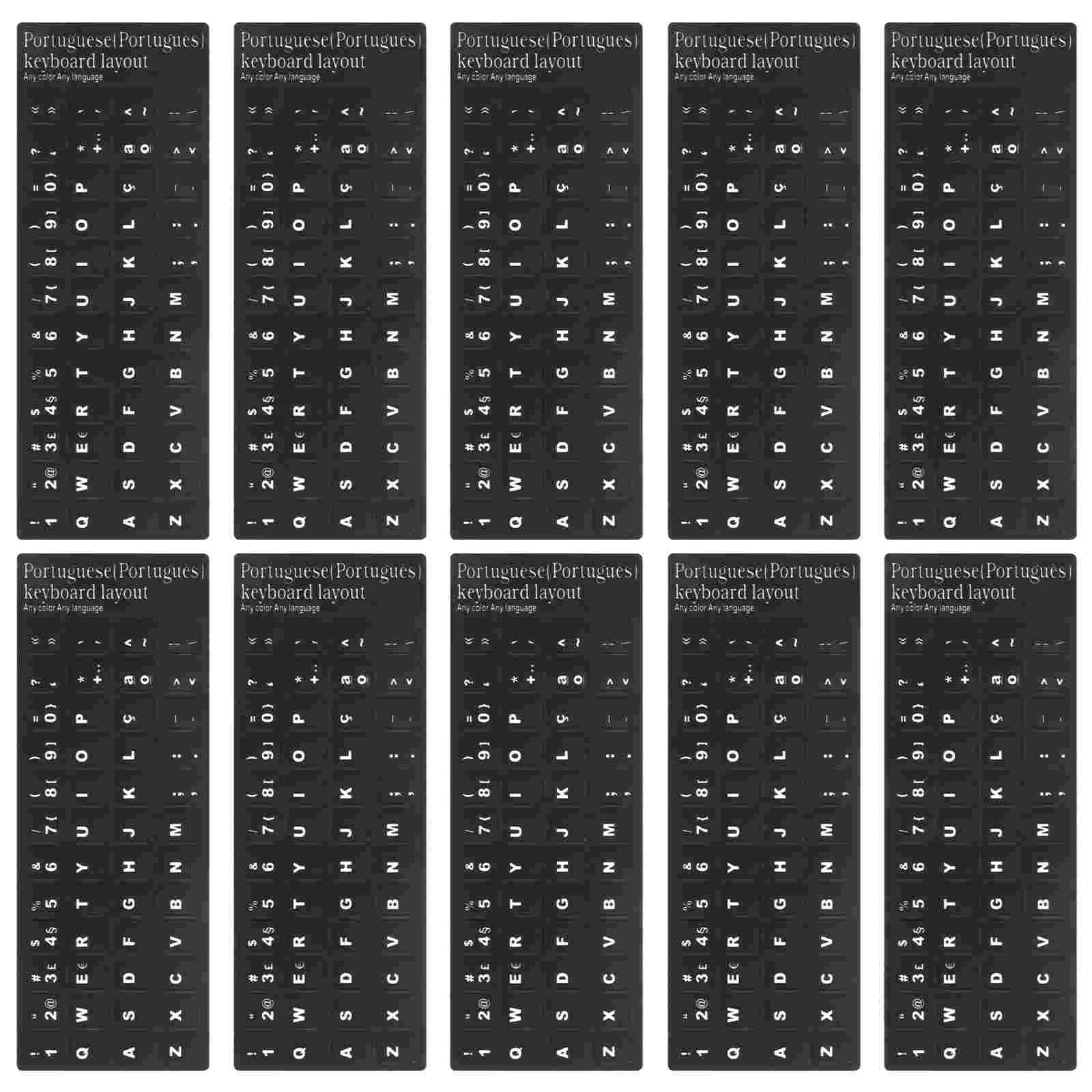 10pcs Convenient Keyboard Stickers Computer Accessories Replacement Keyboard Skin for School Office
10pcs Convenient Keyboard Stickers Computer Accessories Replacement Keyboard Skin for School Office