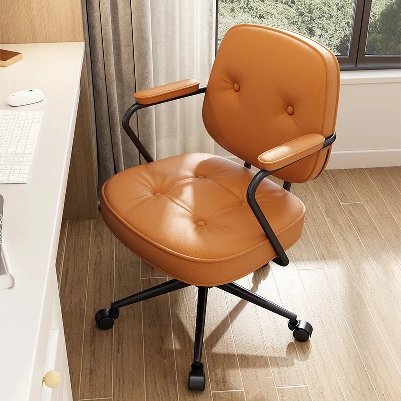 

Компьютерное кресло, удобный компьютерный стул для дома и офиса, с подъемом, с простой спинкой, для кабинета, для спальни и общежития