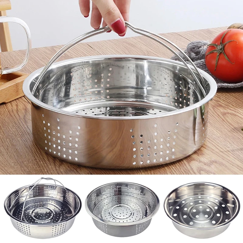1PC Stainless Steel Steamer Rice Cooker Steamer Basket Vegetable And Fruit Drain Basket Hollow out Storage Basket Kitchen Tool
1PC Stainless Steel Steamer Rice Cooker Steamer Basket Vegetable And Fruit Drain Basket Hollow out Storage Basket Kitchen Tool