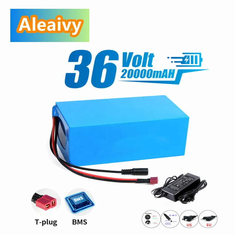36V 20Ah 18650 3400mah 10S6P 1000W lithium battery pack high power battery 42V 20000mAh Ebike electric bicycle With Charger
36V 20Ah 18650 3400mah 10S6P 1000W lithium battery pack high power battery 42V 20000mAh Ebike electric bicycle With Charger