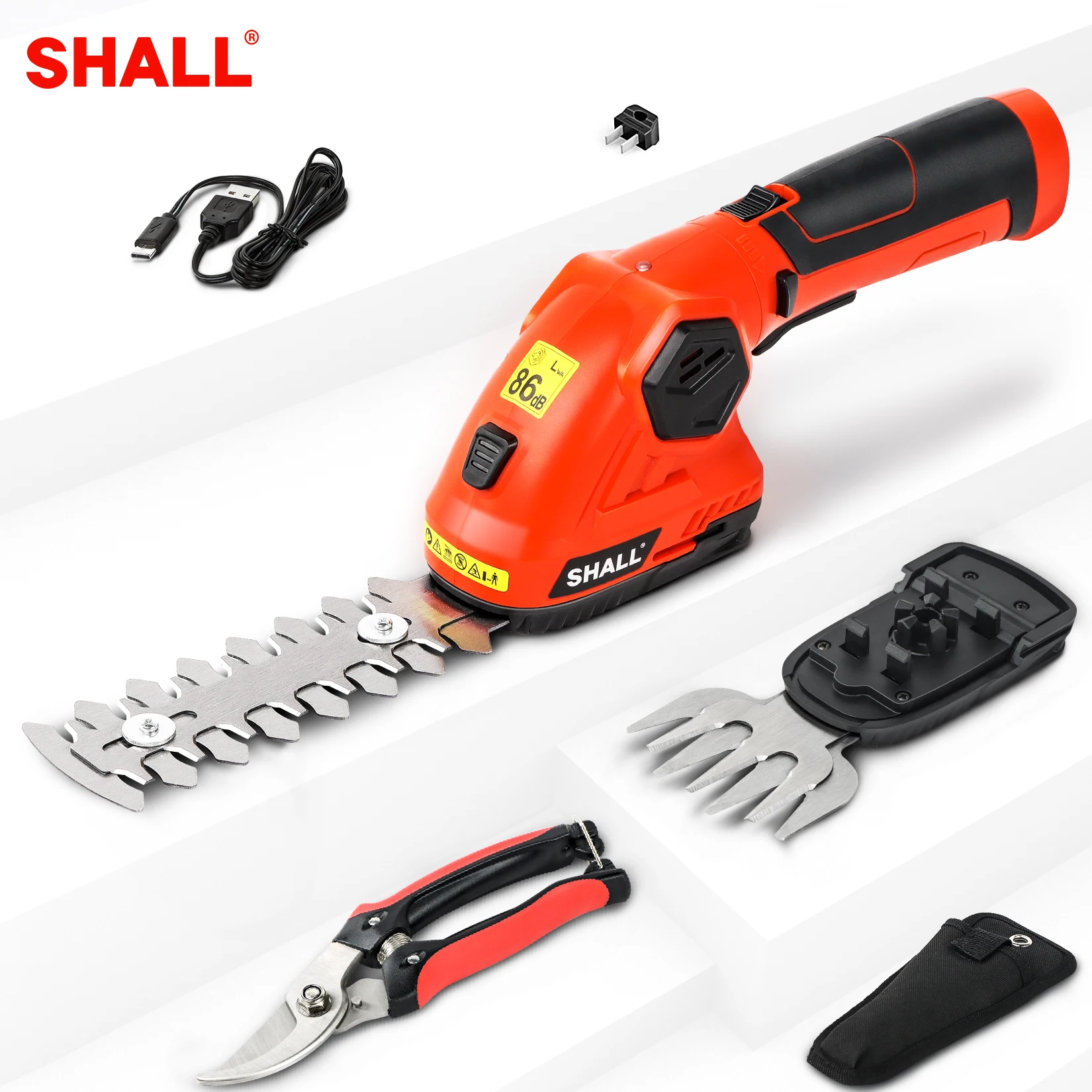 SHALL 7.2V Cordless Grass Hedge Trimmer 2in1 Battery Rechargeable Shear with Pruning shears Hedger gardening tools Fast Charging
SHALL 7.2V Cordless Grass Hedge Trimmer 2in1 Battery Rechargeable Shear with Pruning shears Hedger gardening tools Fast Charging